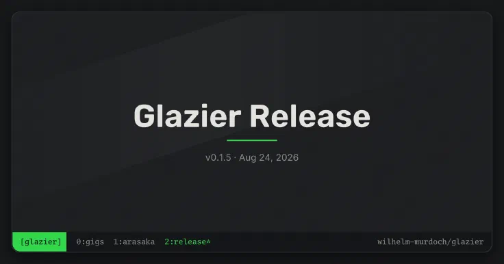 The Open Graph release card for Glazier v0.5.1