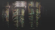 Cabled network switches in a rack